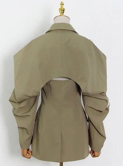 Zaria Waist Cut Out Blazer - Fashion Pov