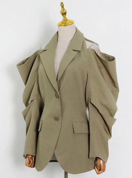Zaria Waist Cut Out Blazer - Fashion Pov