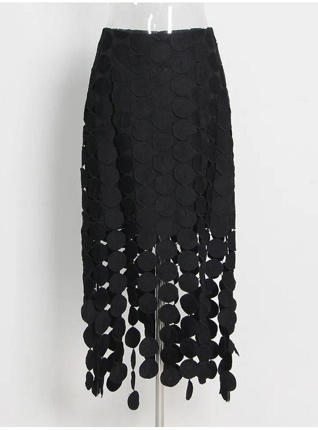 Ziva Tassel Midi Skirt - Fashion Pov
