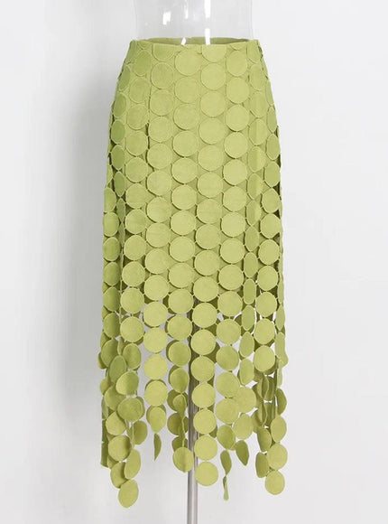 Ziva Tassel Midi Skirt - Fashion Pov