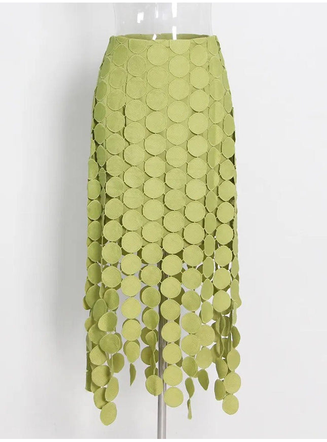 Ziva Tassel Midi Skirt - Fashion Pov