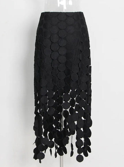 Ziva Tassel Midi Skirt - Fashion Pov