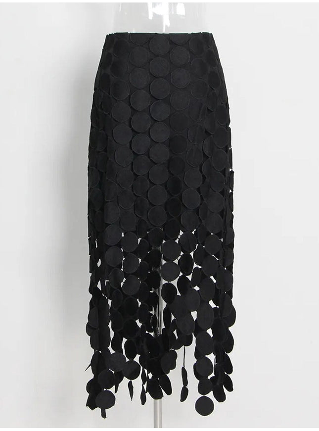 Ziva Tassel Midi Skirt - Fashion Pov