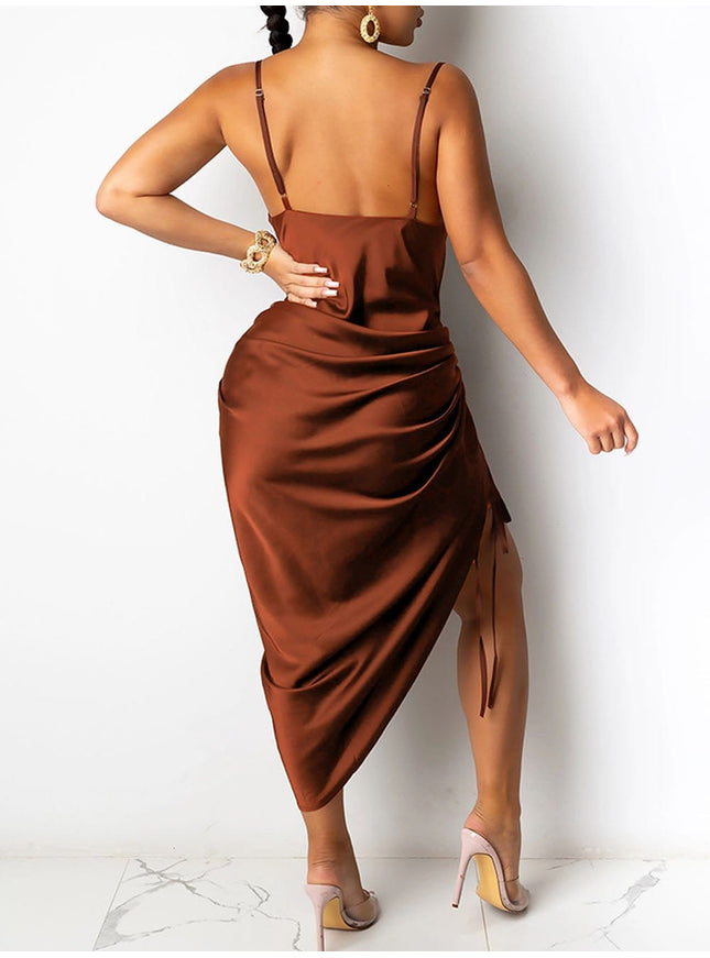 Zuri Asymmetrical Midi Dress - Fashion Pov
