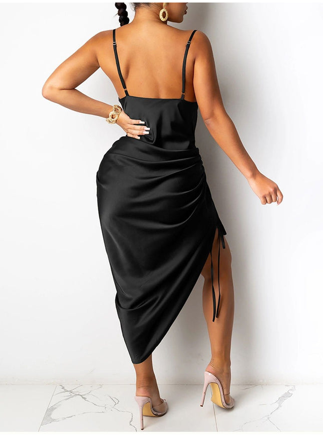 Zuri Asymmetrical Midi Dress - Fashion Pov